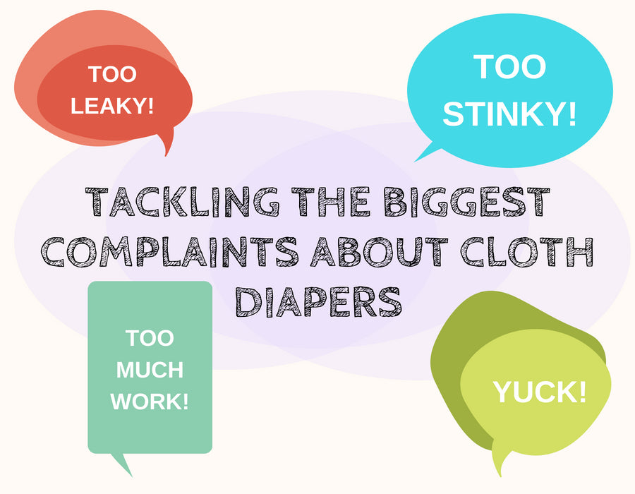 Tackling the biggest complaints about cloth diapers