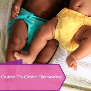 Image of two babies from the belly down highlighting their cloth diapers
