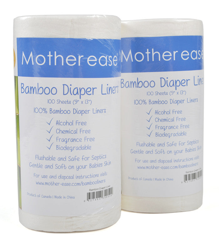 Flushable Bamboo Diaper Liners - 2 Package