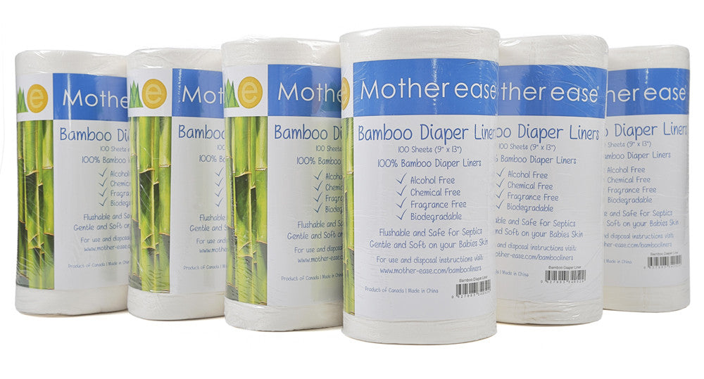 Flushable Bamboo Diaper Liners - 6 Package