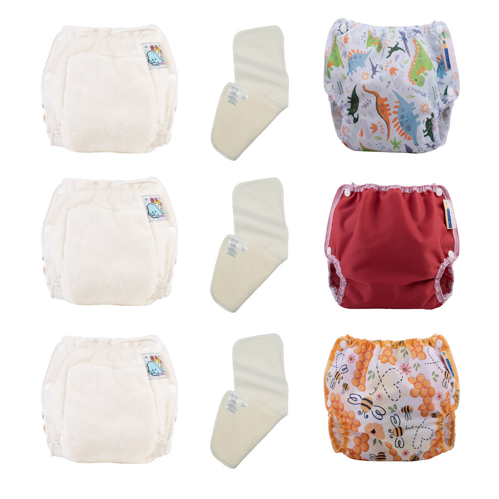 Plain White Over-nappy Pants, Nappy Cover, Diaper Cover, Gender